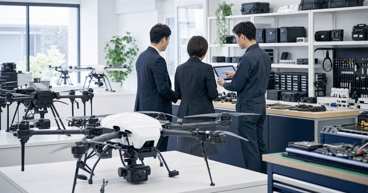 機体販売 ドローン M&Aにおける機体在庫・整備体制・事業承継のイメージ