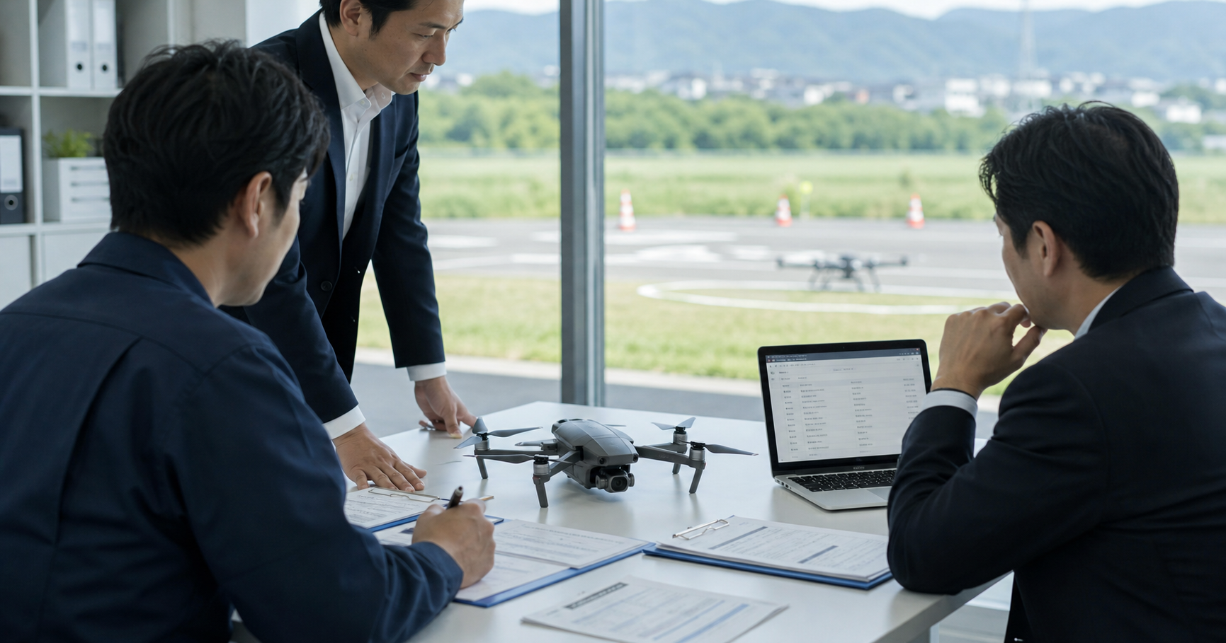 二等無人航空機操縦士 M&Aで運航体制と飛行記録を確認するドローン企業の経営者