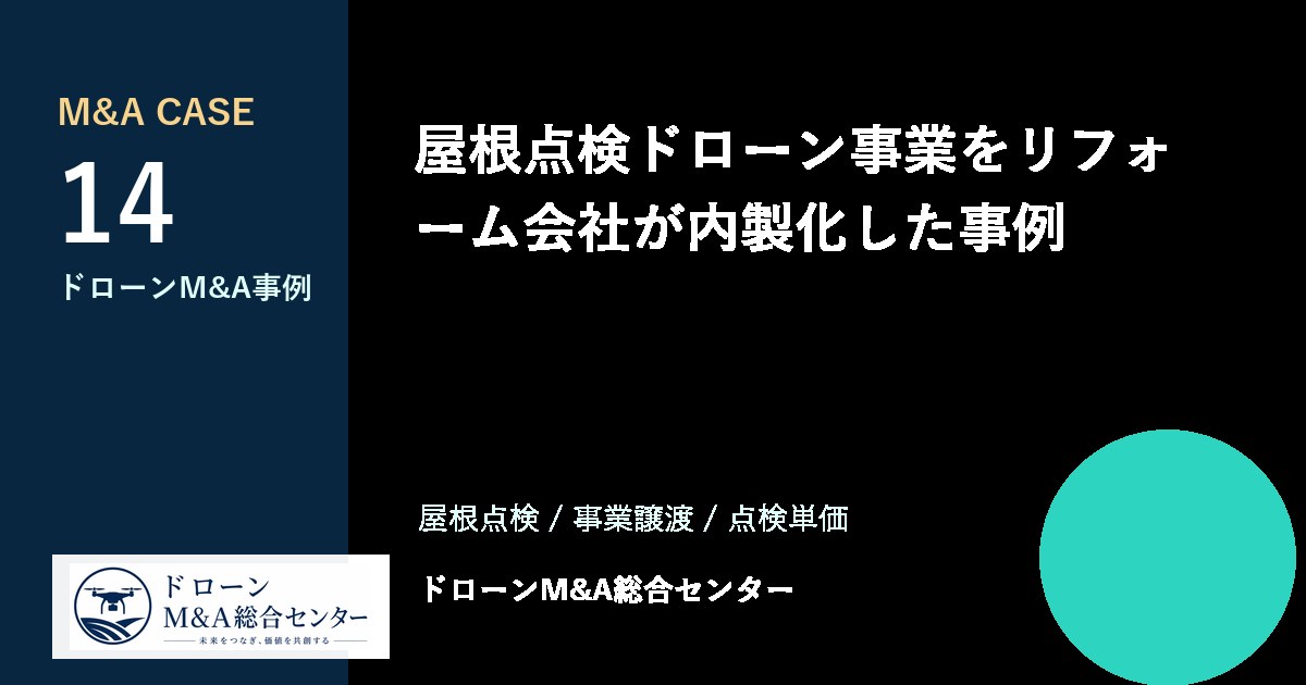 屋根点検ドローン事業をリフォーム会社が内製化した事例のアイキャッチ画像
